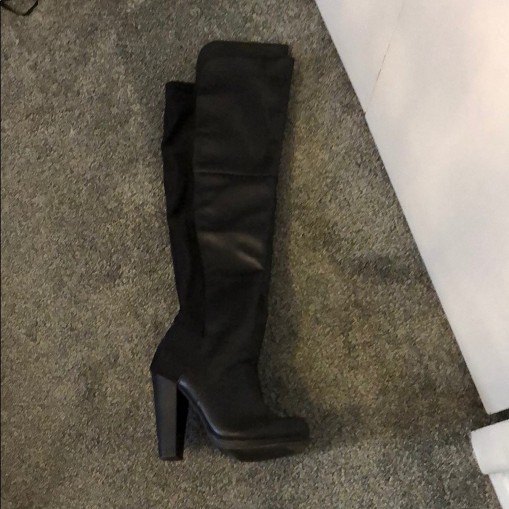 Material girl over the knee boots